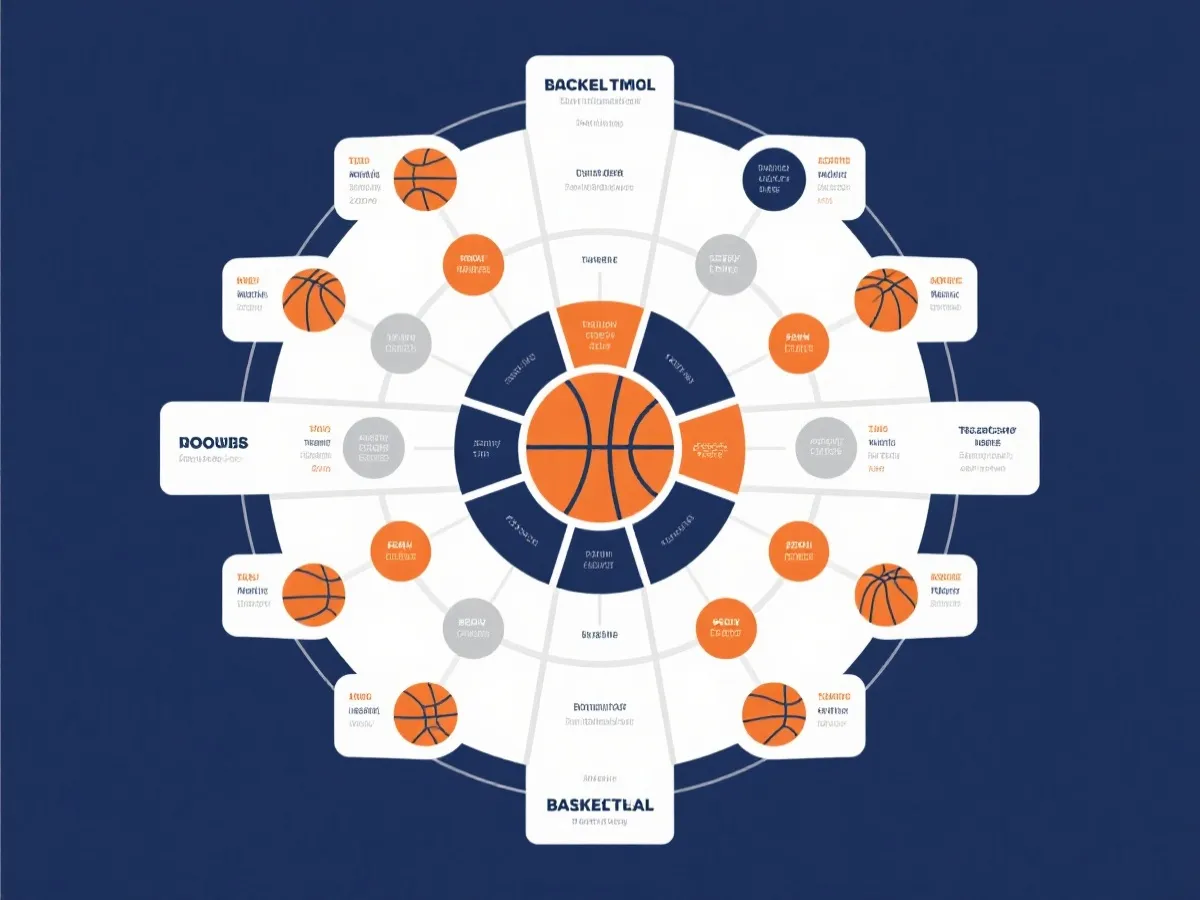 NCAA bracket illustration