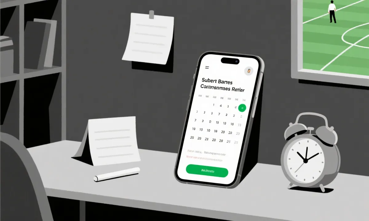 手机日历订阅赛程提醒的界面风格插图
